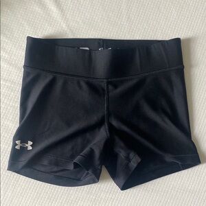 Under Armour Black Athletic Shorts Moisture-Wicking Design